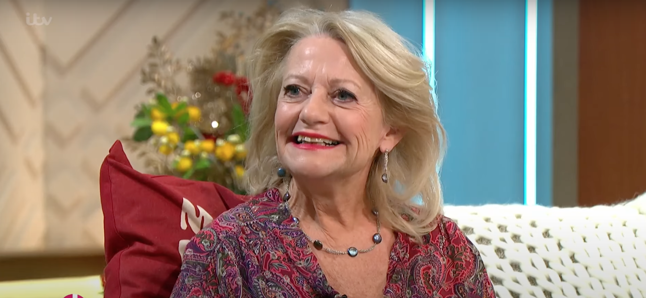 Dame Deborah James' mum smiling on Lorraine