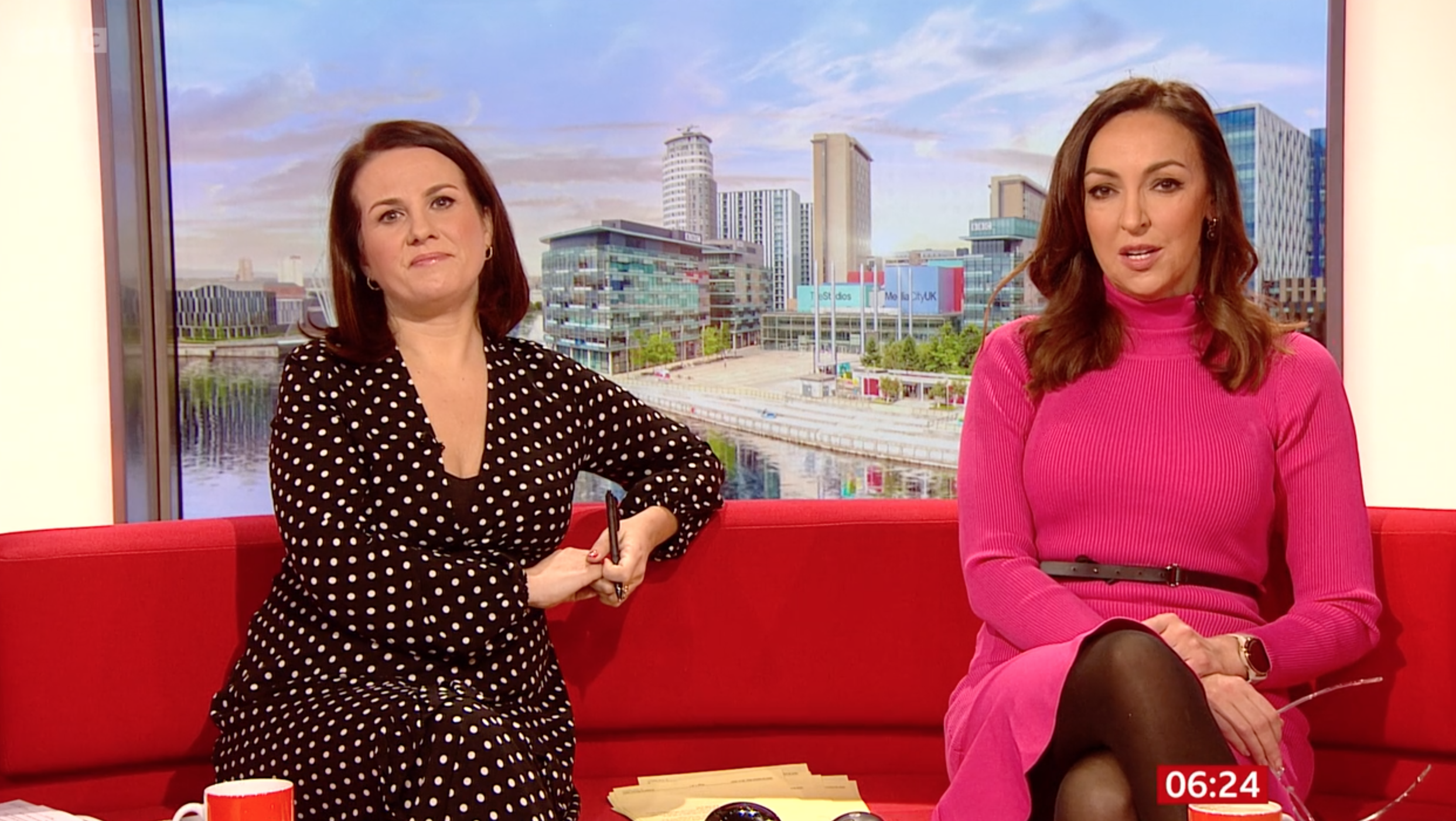 BBC Breakfast presenters Sally Nugent and Nina Wadhurst