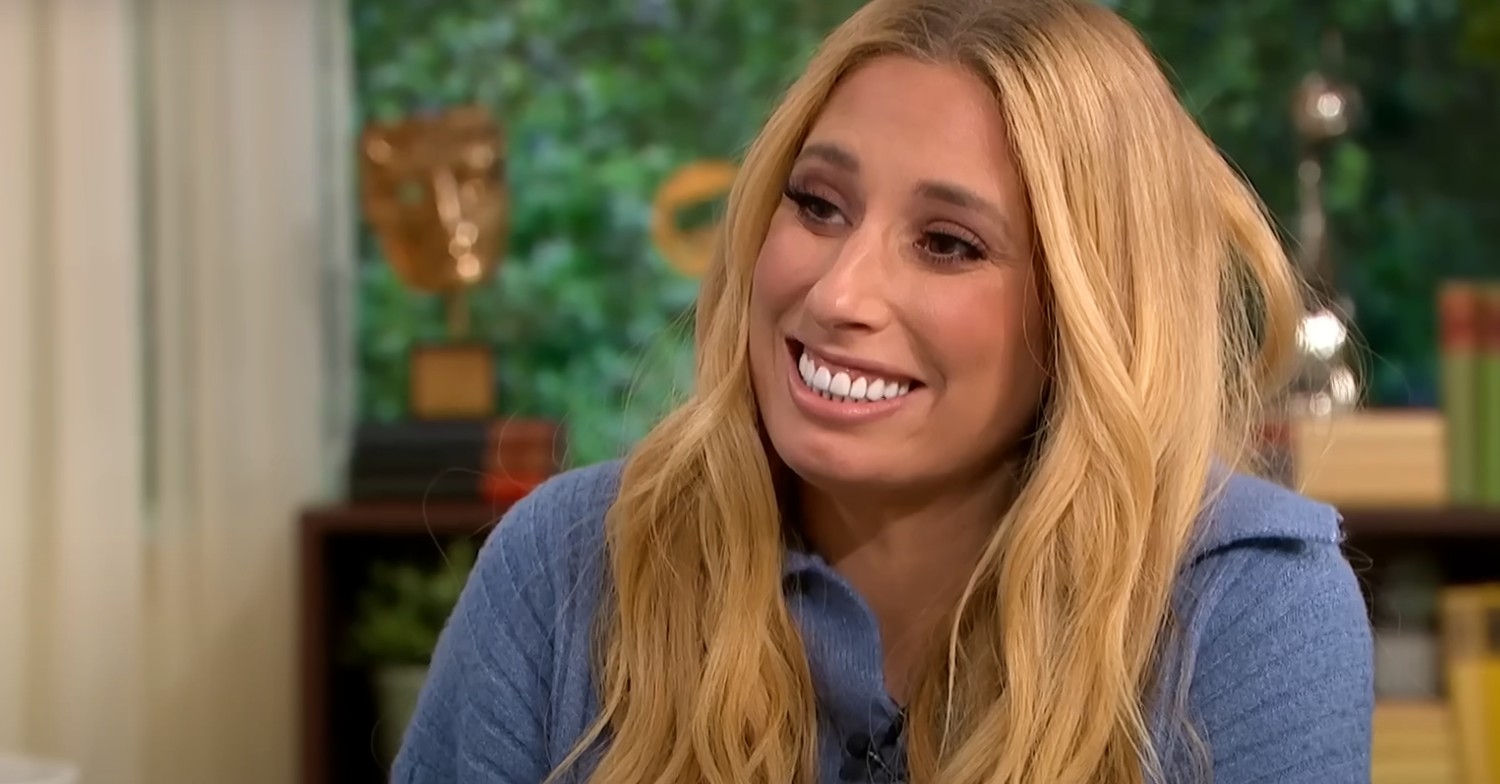 Stacey Solomon smiling on This Morning