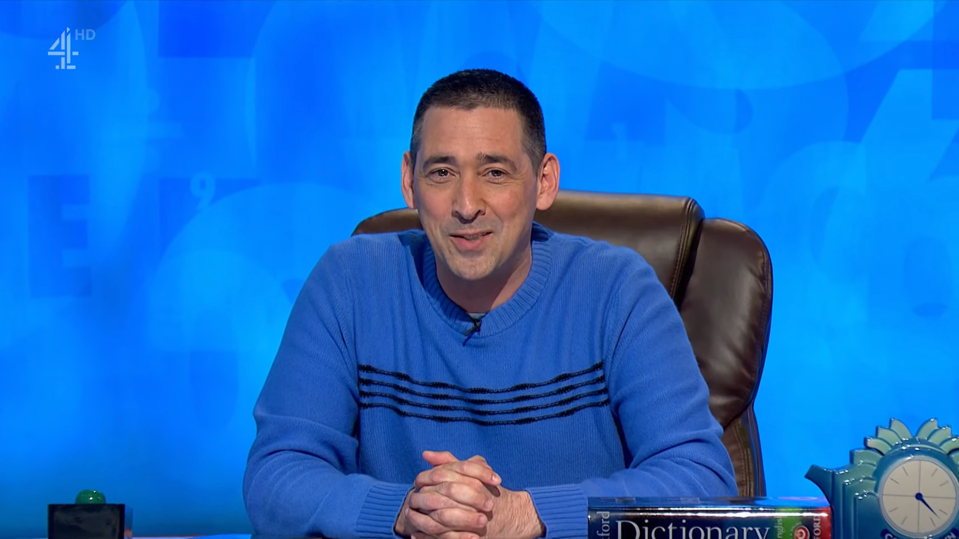Colin Murray smiles in the Countdown chair