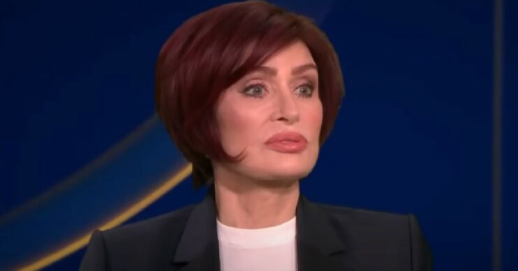 Sharon Osbourne speaking on TalkTV show
