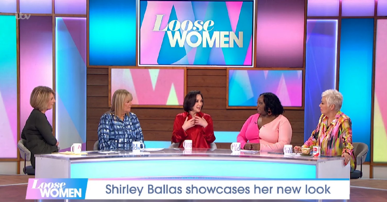 Shirley Ballas speaking with Loose Women stars about face lift today