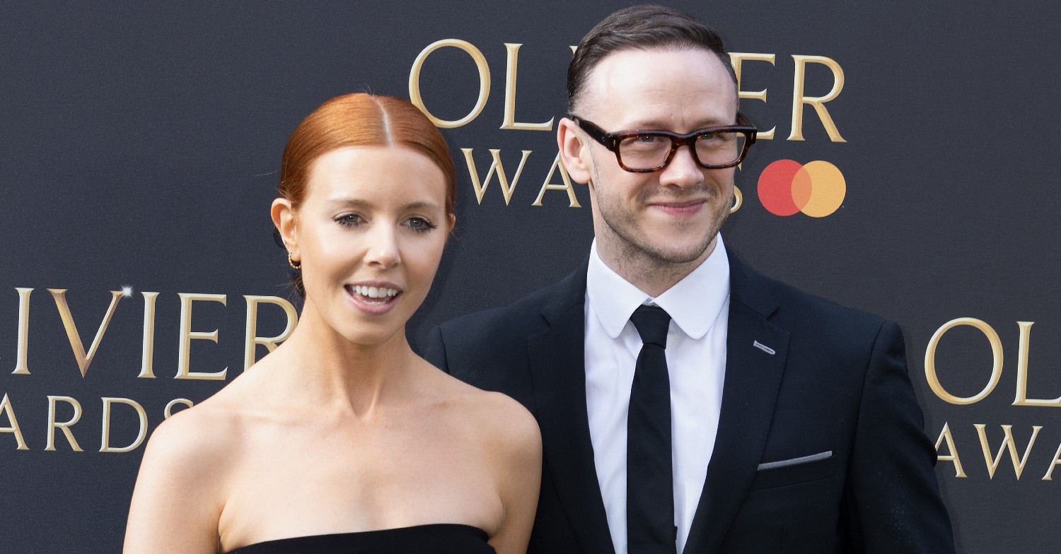 Stacey Dooley and Kevin Clifton on the red carpet before having their baby