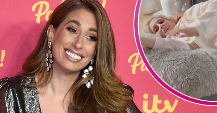 Stacey Solomon smiling