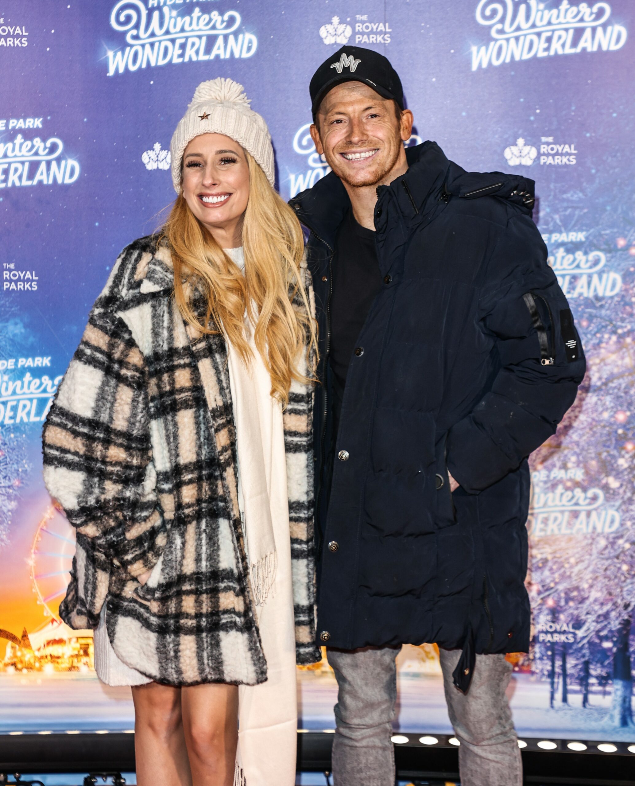 Stacey Solomon with Joe Swash in London