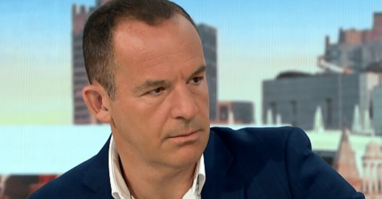 Martin Lewis looking stern on GMB