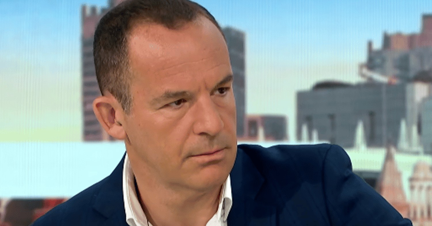 Martin Lewis looking stern on GMB