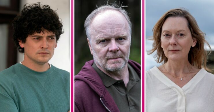 Aneurin Barnard, Jason Watkins and Cathy Belton in the cast of The Catch