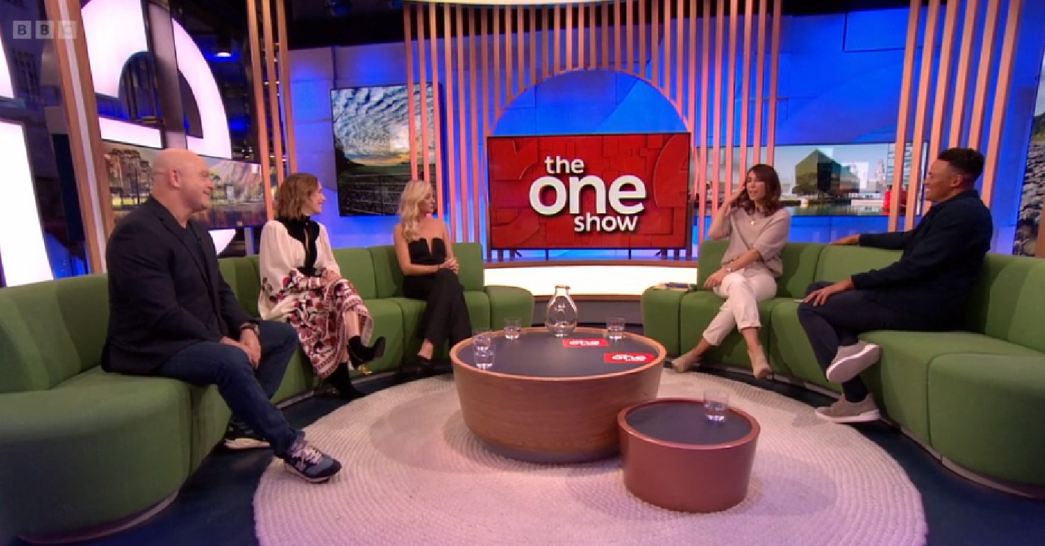 Helen George with other guests on The One Show last night