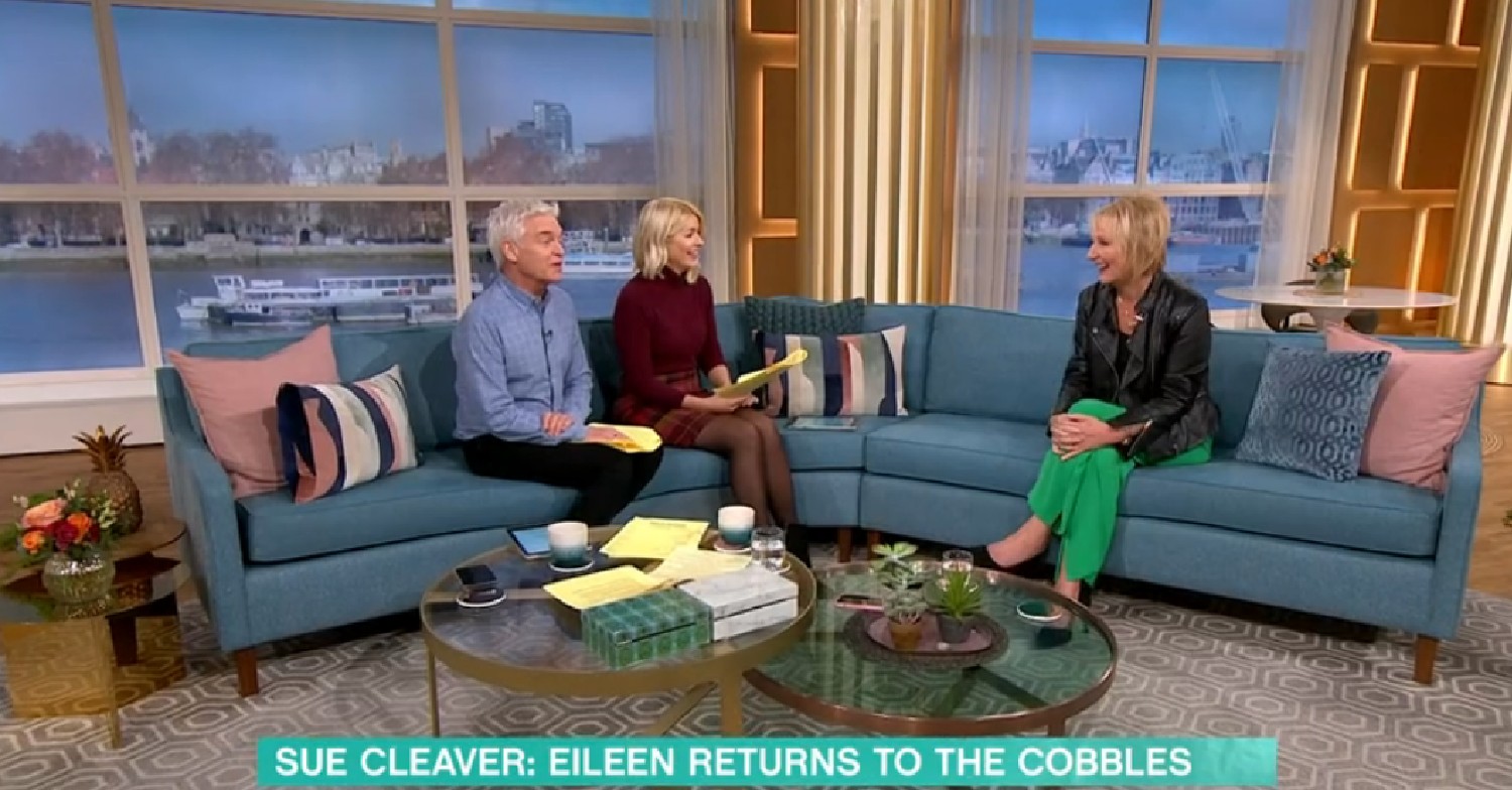 Sue Cleaver speaking to Phil and Holly on This Morning today