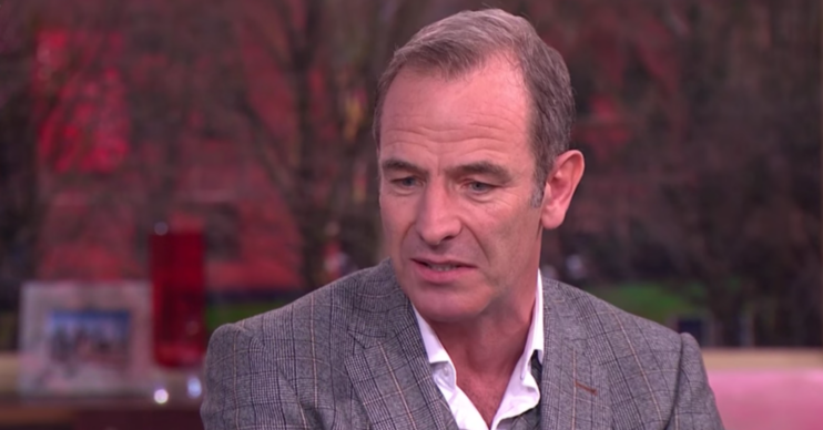 Robson Green looks pensive