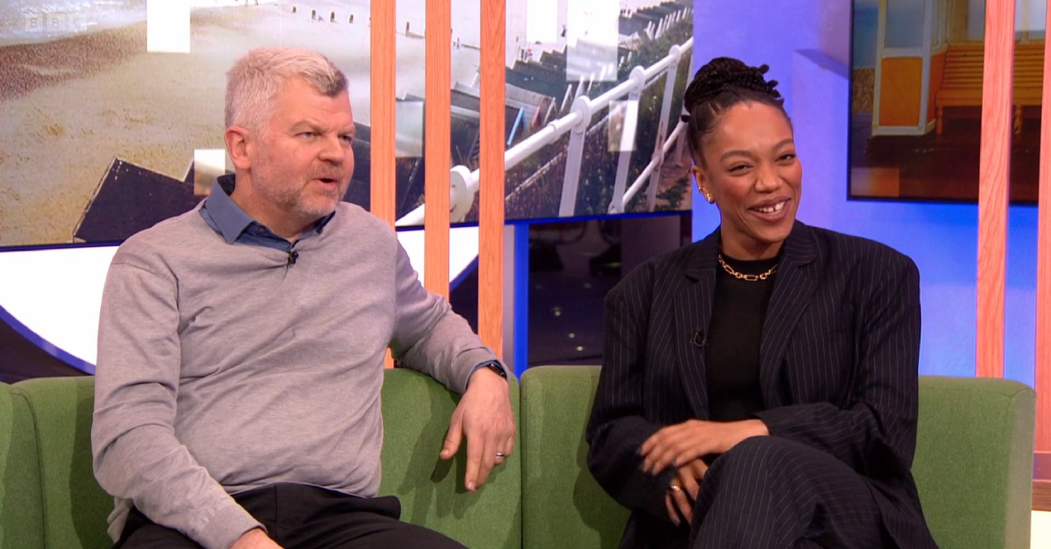 Adrian Chiles and Naomi Ackie on The One Show 