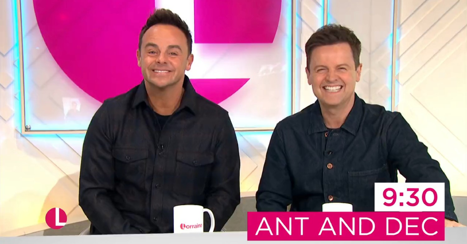 Ant and Dec of Saturday Night Takeaway fame on Lorraine 