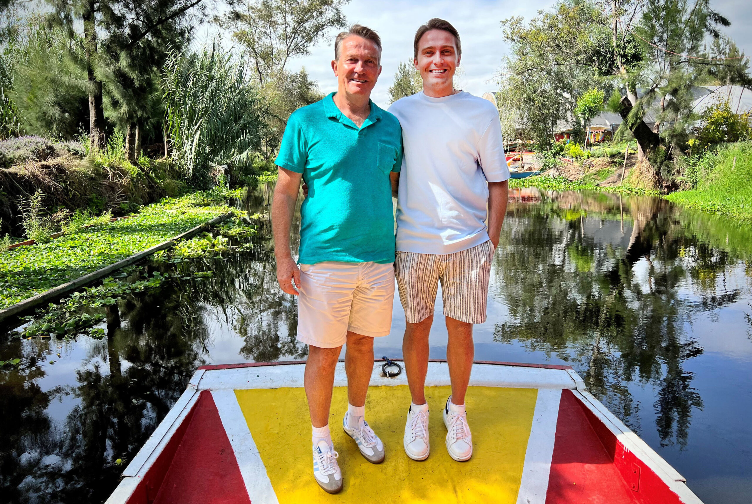 Bradley and Barney pose for photo in Mexico for Breaking Dad