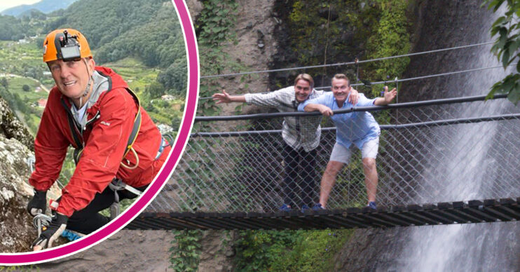 Bradley Walsh and Barney Walsh smiles in Breaking Dad
