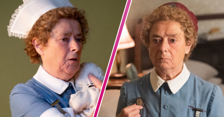 Nurse Crane looks worried in Call the Midwife episodes