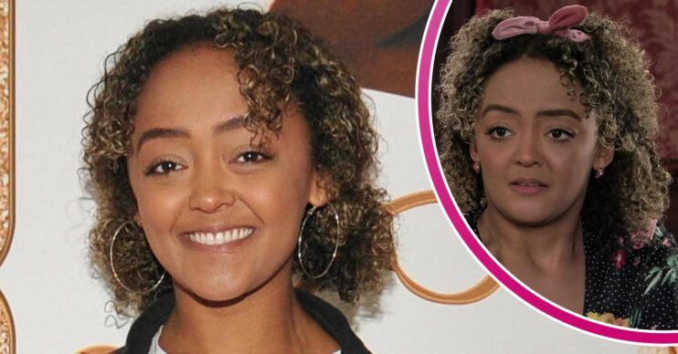 Coronation Street star Alexandra Mardell and as Emma Brooker
