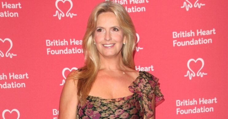 Penny Lancaster smiling on the red carpet