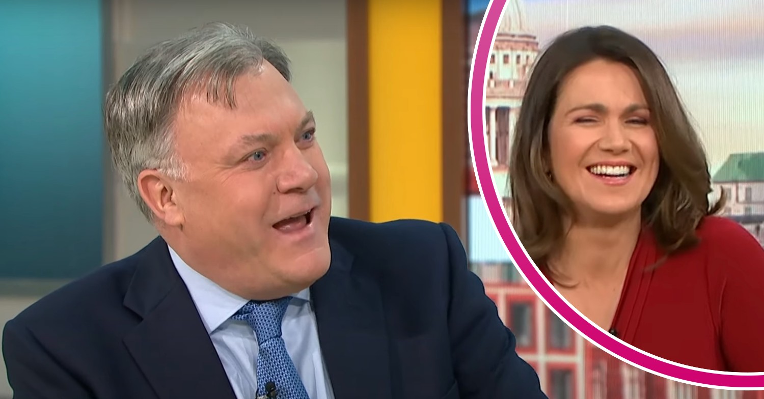 Ed Balls shocked, Susanna Reid laughing on GMB today