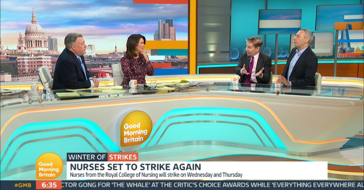 Ed Balls and Susanna Reid speaking to Kevin Maguire and Andrew Pierce on GMB today 