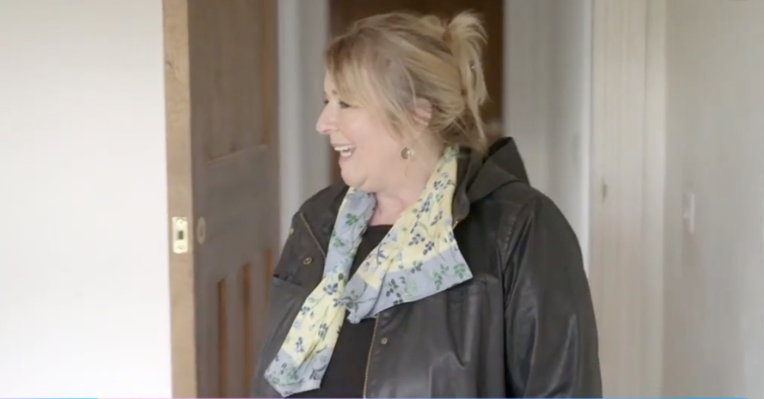 Fern Britton in her childhood home on Channel 5 show