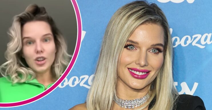 Helen Flanagan on the red carper and with no make up on Instagram