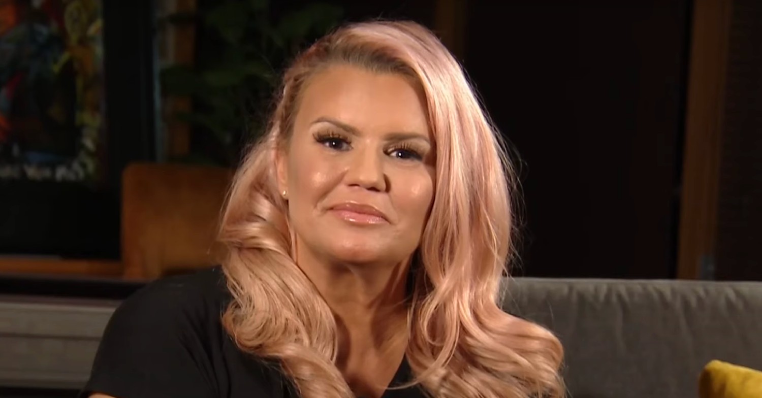 Kerry Katona smiling on TalkTV 