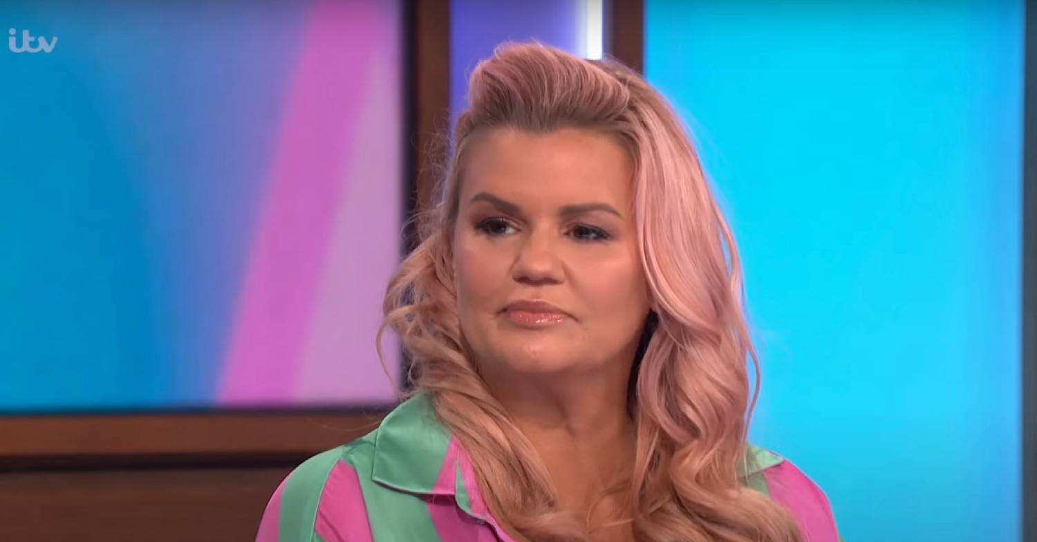 Kerry Katona looking stern on Loose Women 