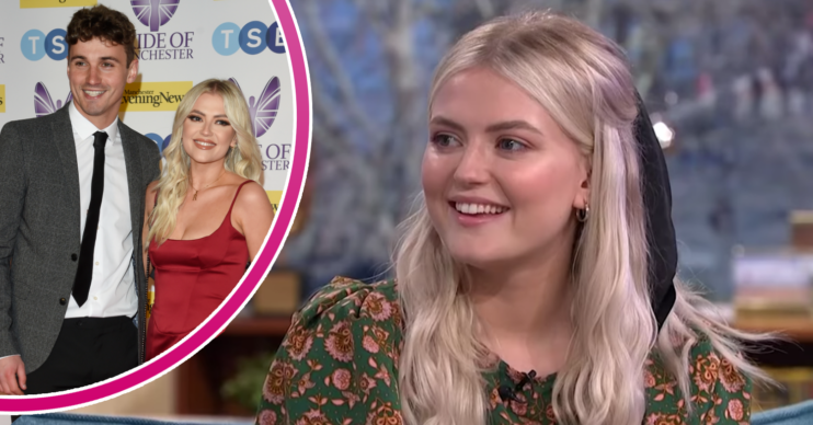 Lucy Fallon and Ryan Ledson smiling, actress on This Morning