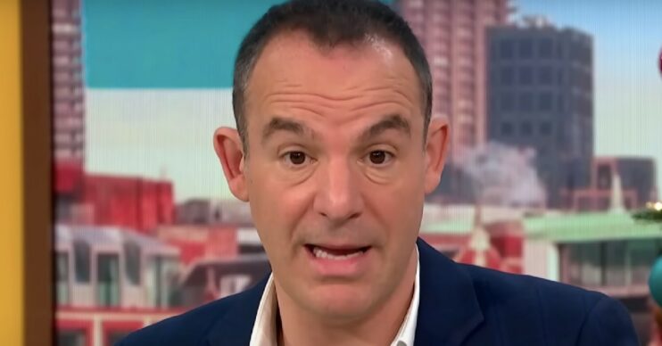 Martin Lewis looks surprised on GMB