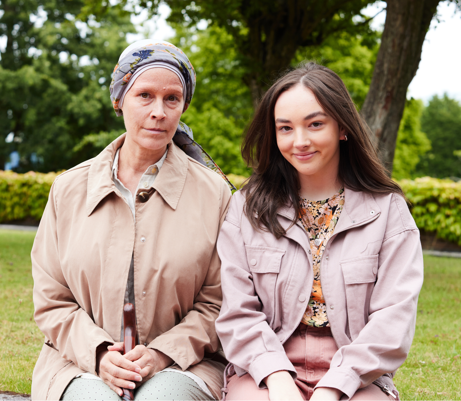 Sally and Jenny sit together in Maternal episode 2