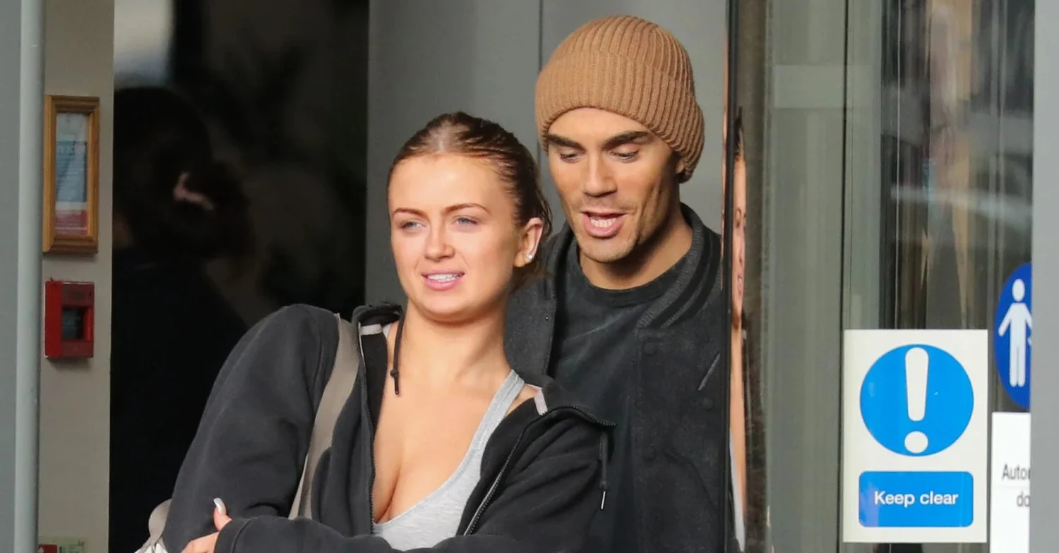 Maisie Smith and Max George leaving a hotel 