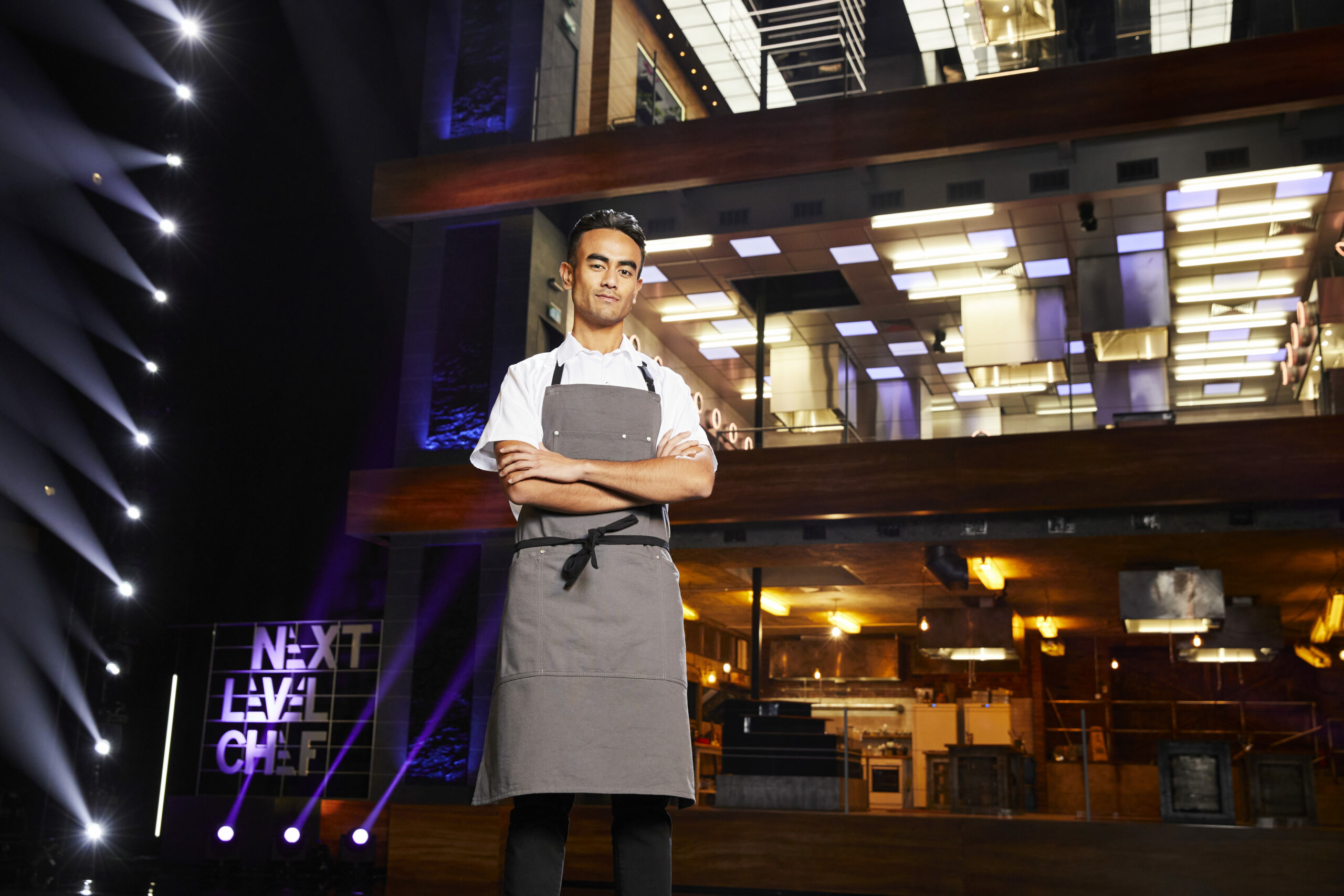 Next Level Chef contestant Ronan Lee poses for the contest