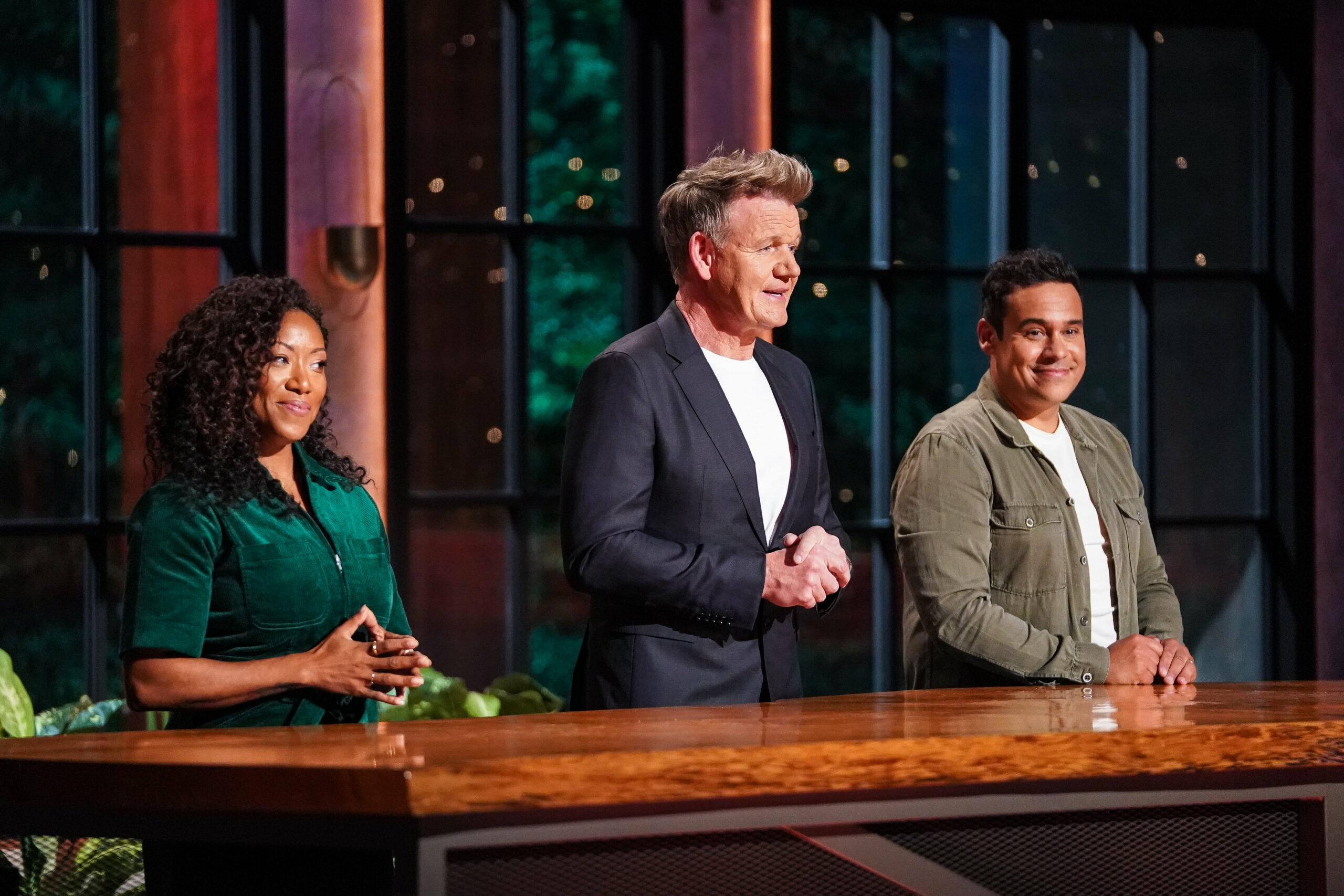 Next Level Chef judges speak with the contestants