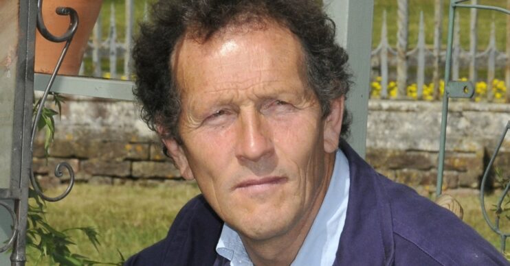 Monty Don wearing a purple suit