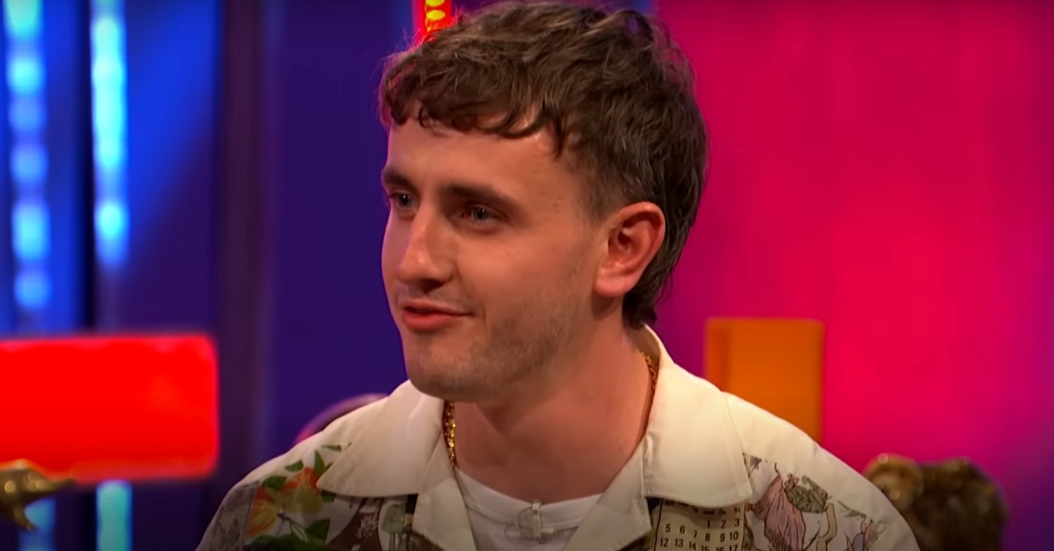 Oscar nominee Paul Mescal smiling on the Big Narstie Show