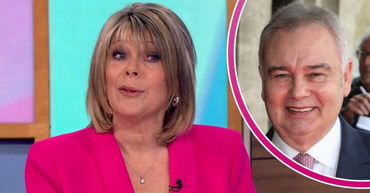 Ruth Langsford on Loose Women today and Eamonn Holmes smiling at event