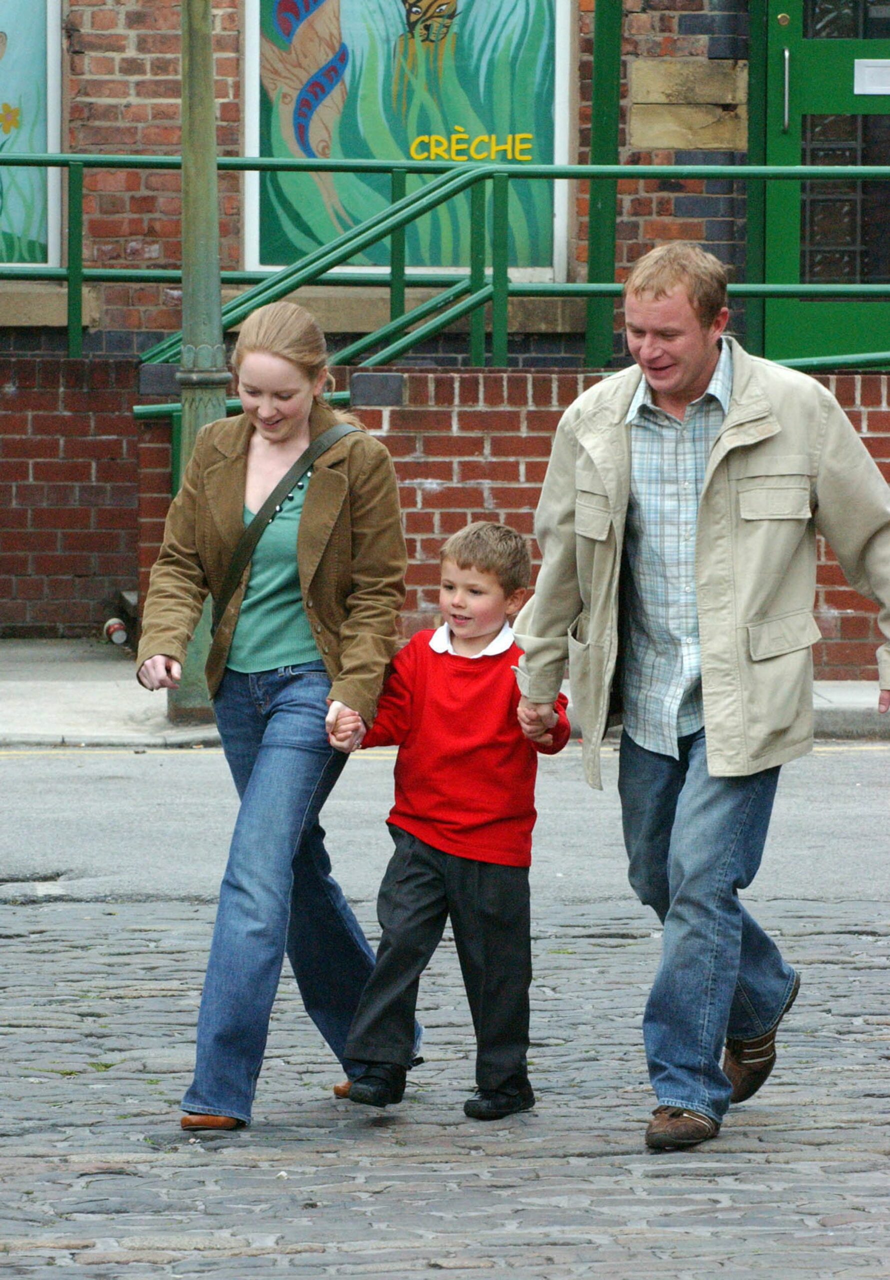 Claire and Ashley Peacock with Joshua