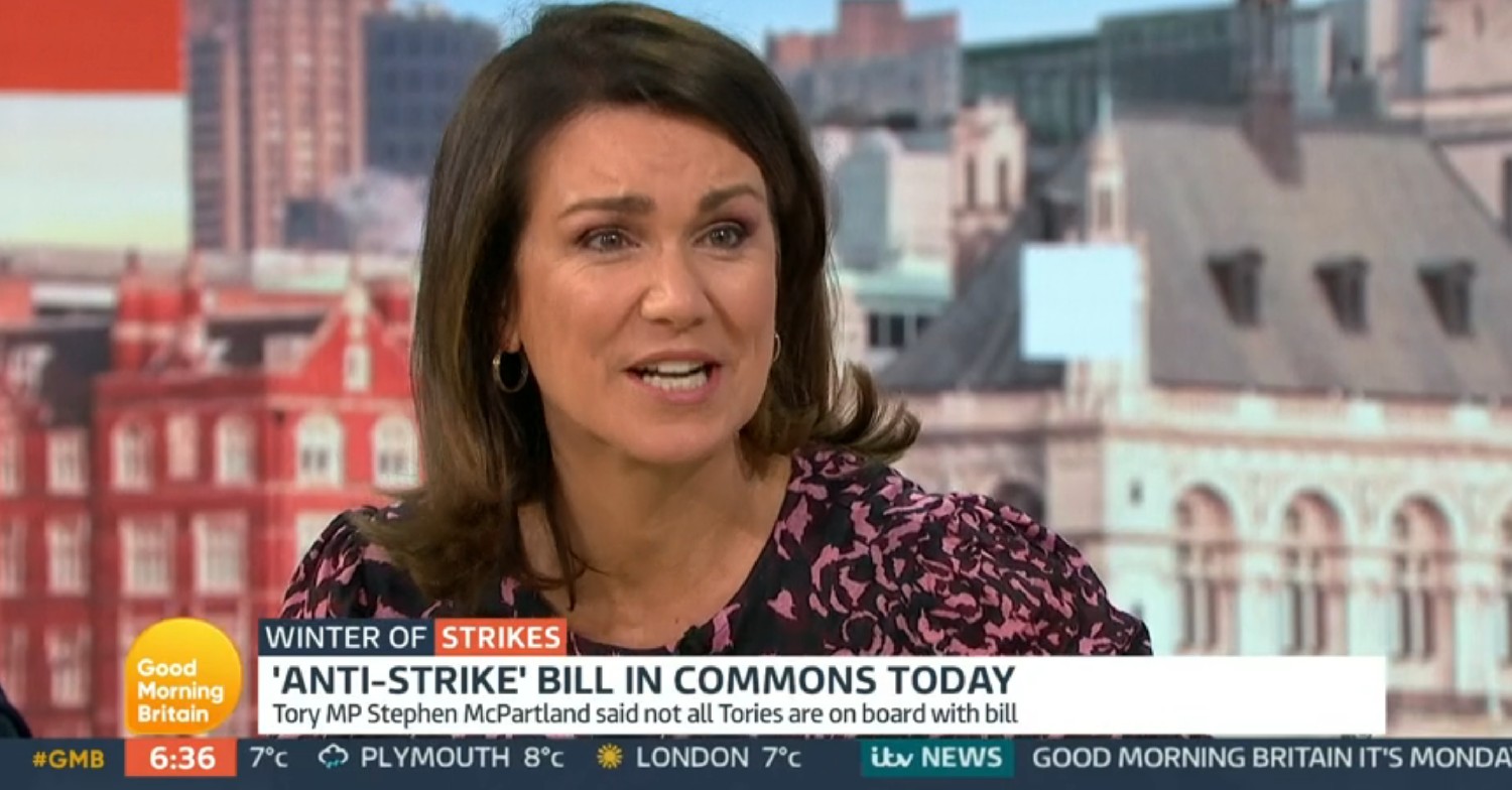 Susanna Reid on GMB today 