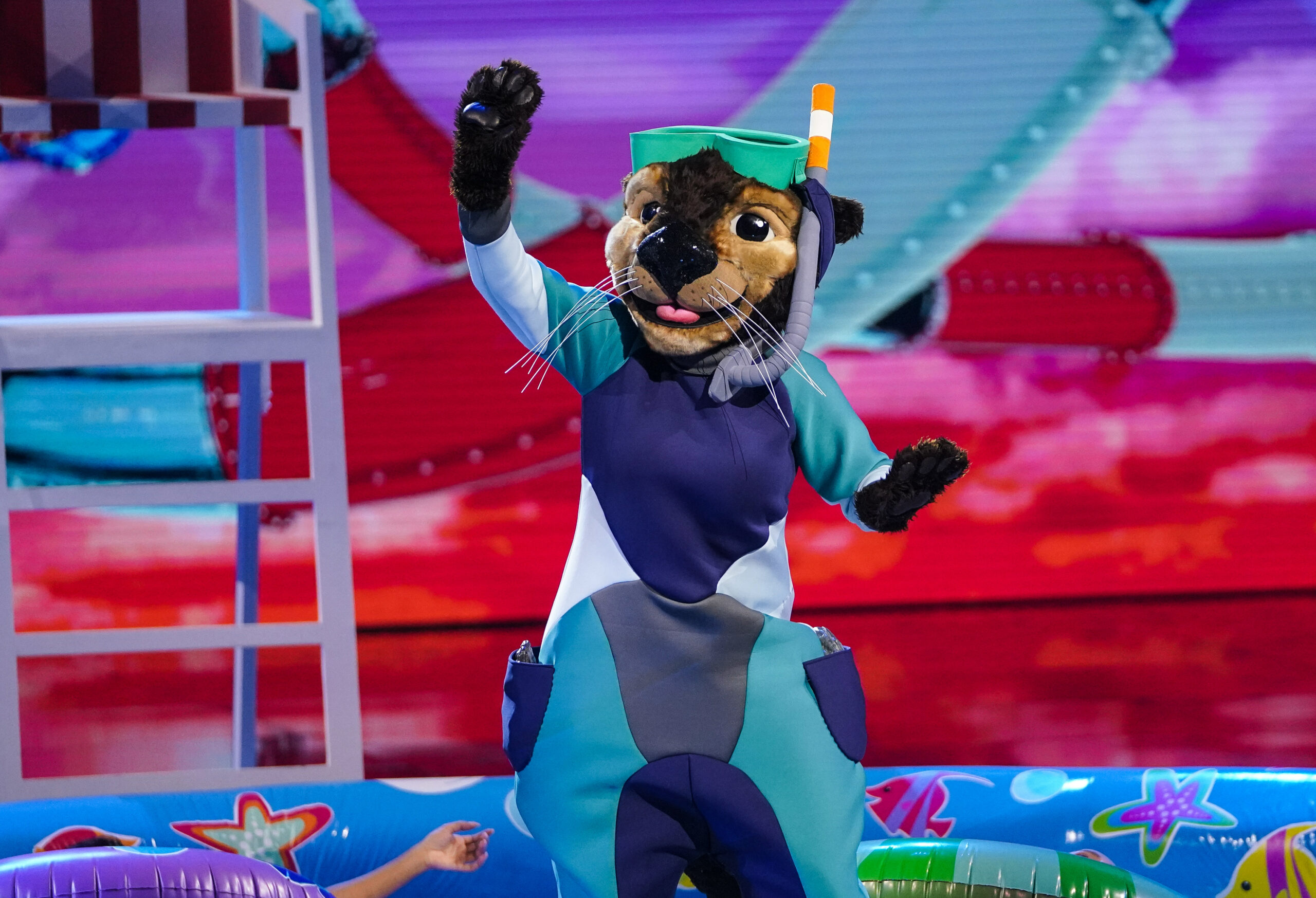 Otter dances in a pool on The Masked Singer