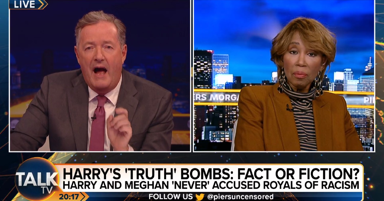 Piers Morgan clashing with Trisha Goddard on Piers Morgan Uncensored 