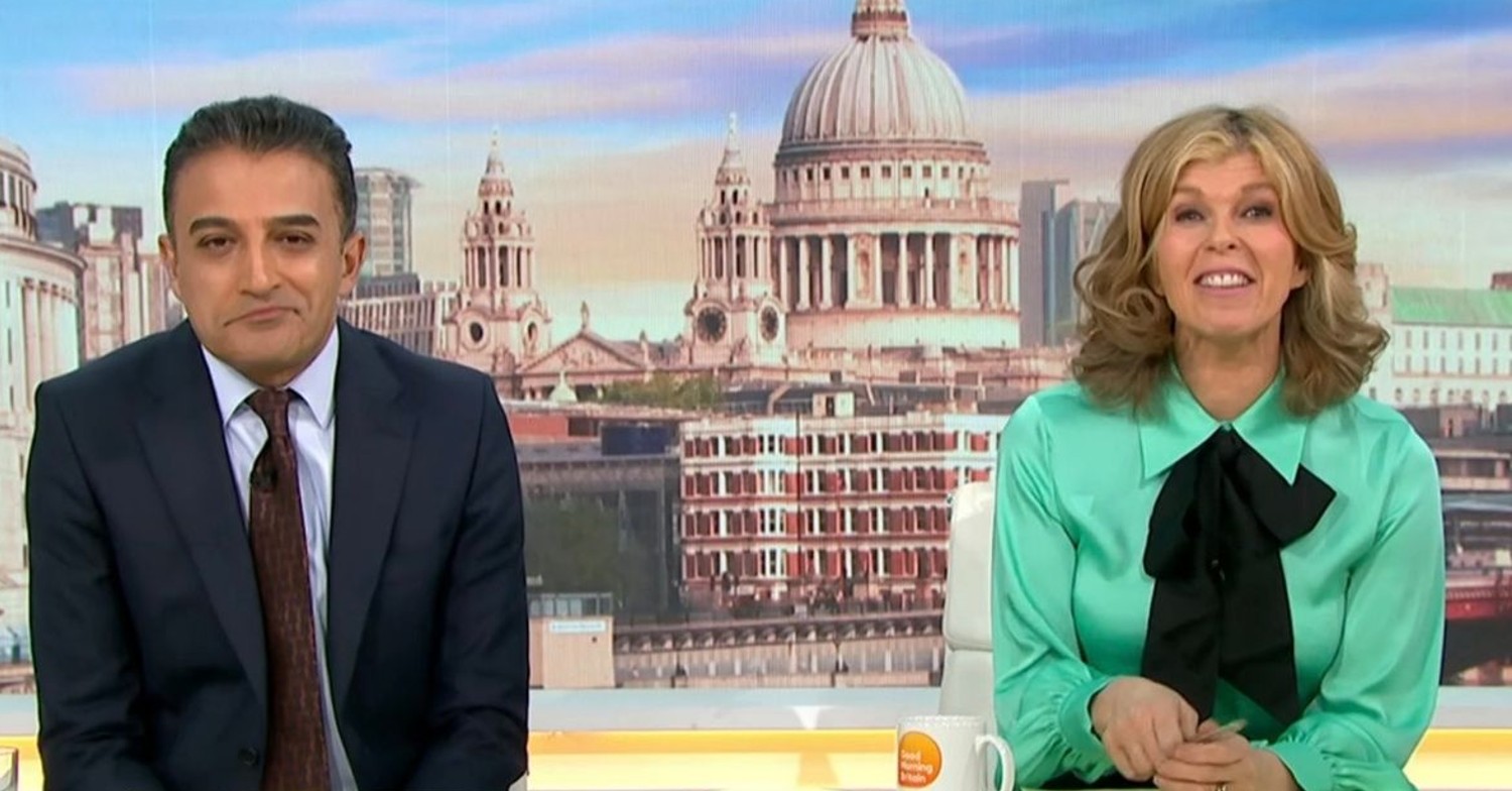 Adil Ray and Kate Garraway on GMB today