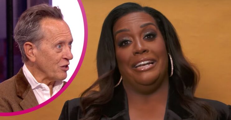 Richard E Grant is wide-eyed, Alison Hammond smiles