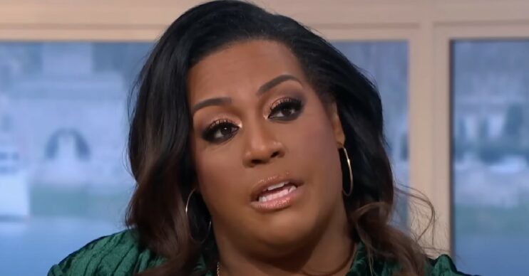 BAFTAs host Alison Hammond looking serious on This Morning