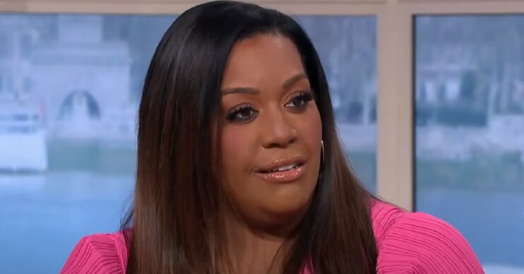 Alison Hammond looking at guest on This Morning today