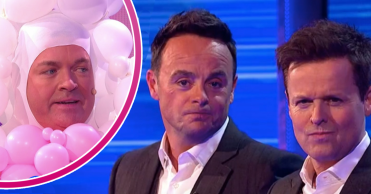 Stephen Mulhern with Saturday Night Takeaway hosts Ant and Dec