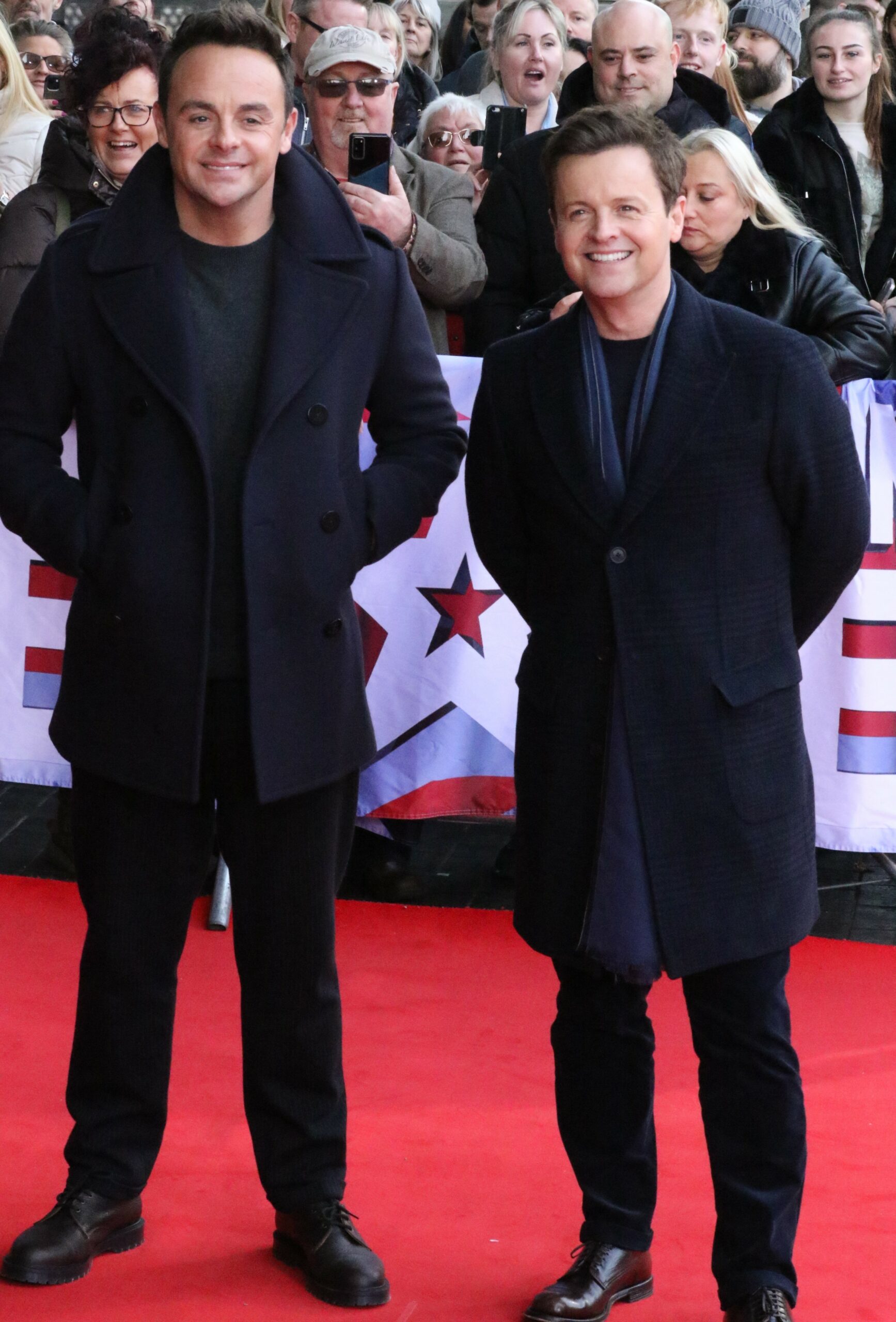 Ant and Dec smiling at the BGT auditions