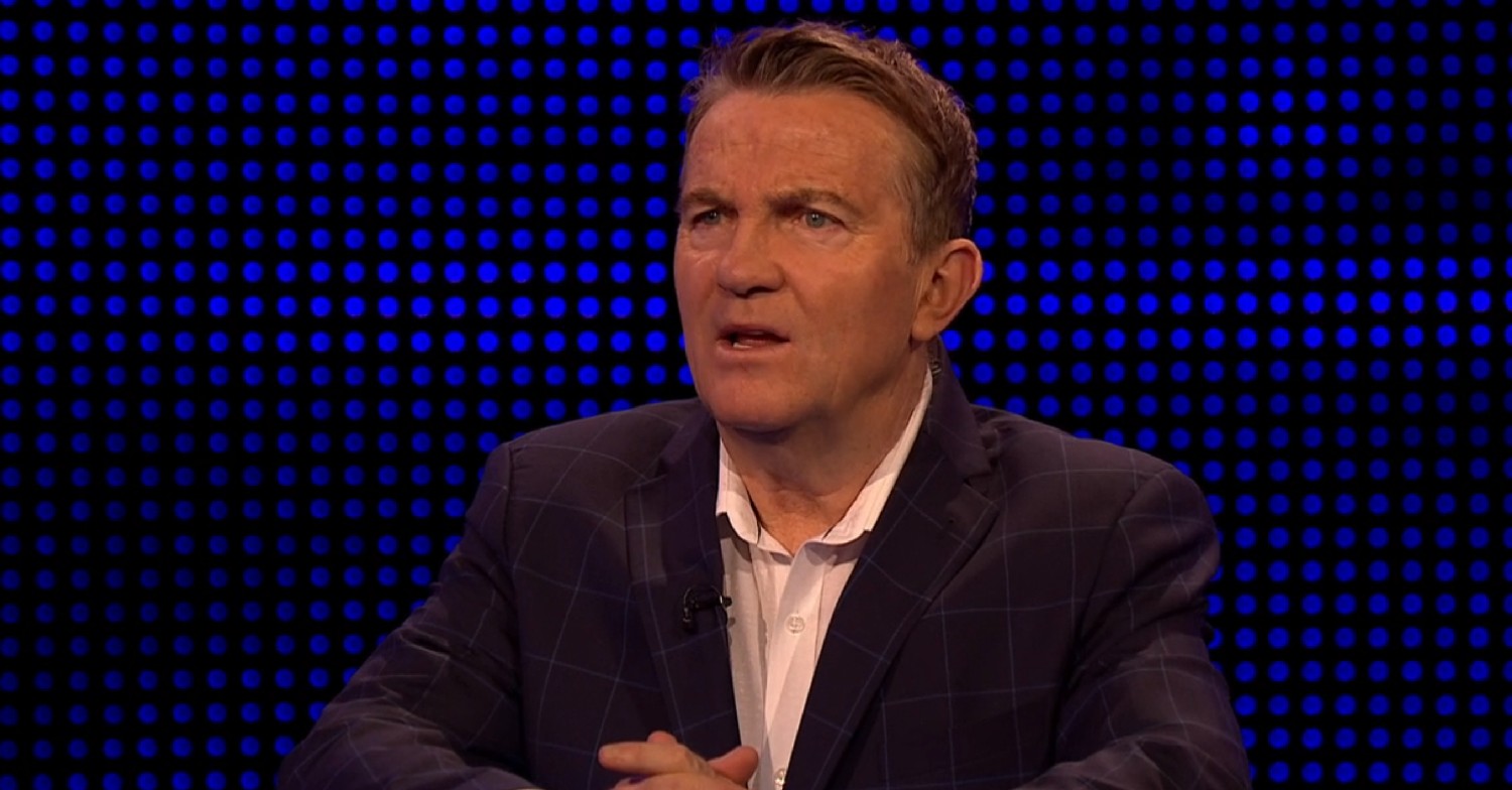 Bradley Walsh looking shocked on The Chase 