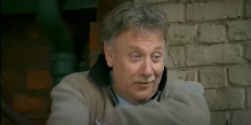 Bill Webster looks pleased with himself on Coronation Street