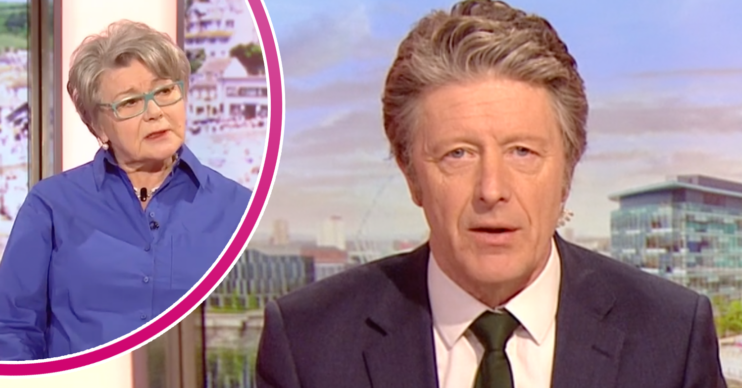Charlie Stayt and a guest on BBC Breakfast